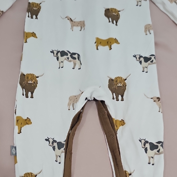 Kyte BABY footies White/brown - Picture 10 of 11